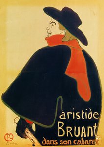 Aristide Bruant in zijn cabaret, 1893